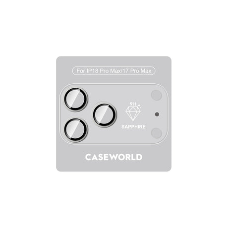 Apple iPhone 18 Pro Max CaseWorld Alloy Sapphire Safir One-Piece Anti Reflective Safir Kamera Lens Koruyucu