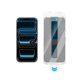 Apple iPhone 18 Pro Max CaseWorld Applicator Serisi 2.5D Eyesafe Mavi Işık Teknolojili 0.33mm Privacy Temperli Cam Ekran Koruyucu + Uygulama Aparatı