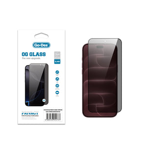 Apple iPhone 18 Pro Max Go Des OG Glass Privacy Antistatik Temperli Cam Ekran Koruyucu
