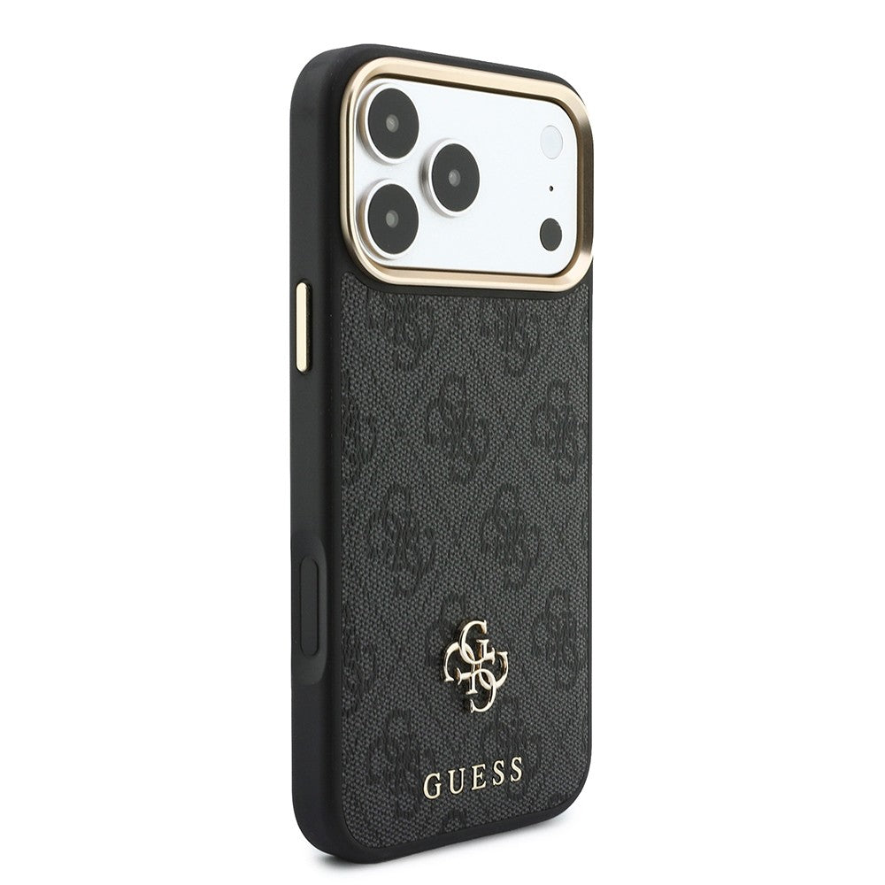 Apple iPhone 18 Pro Max Guess Orjinal Lisanslı 4G ve Yazı Logolu Kartlıklı Kapak