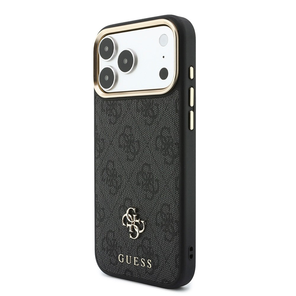 Apple iPhone 18 Pro Max Guess Orjinal Lisanslı 4G ve Yazı Logolu Kartlıklı Kapak