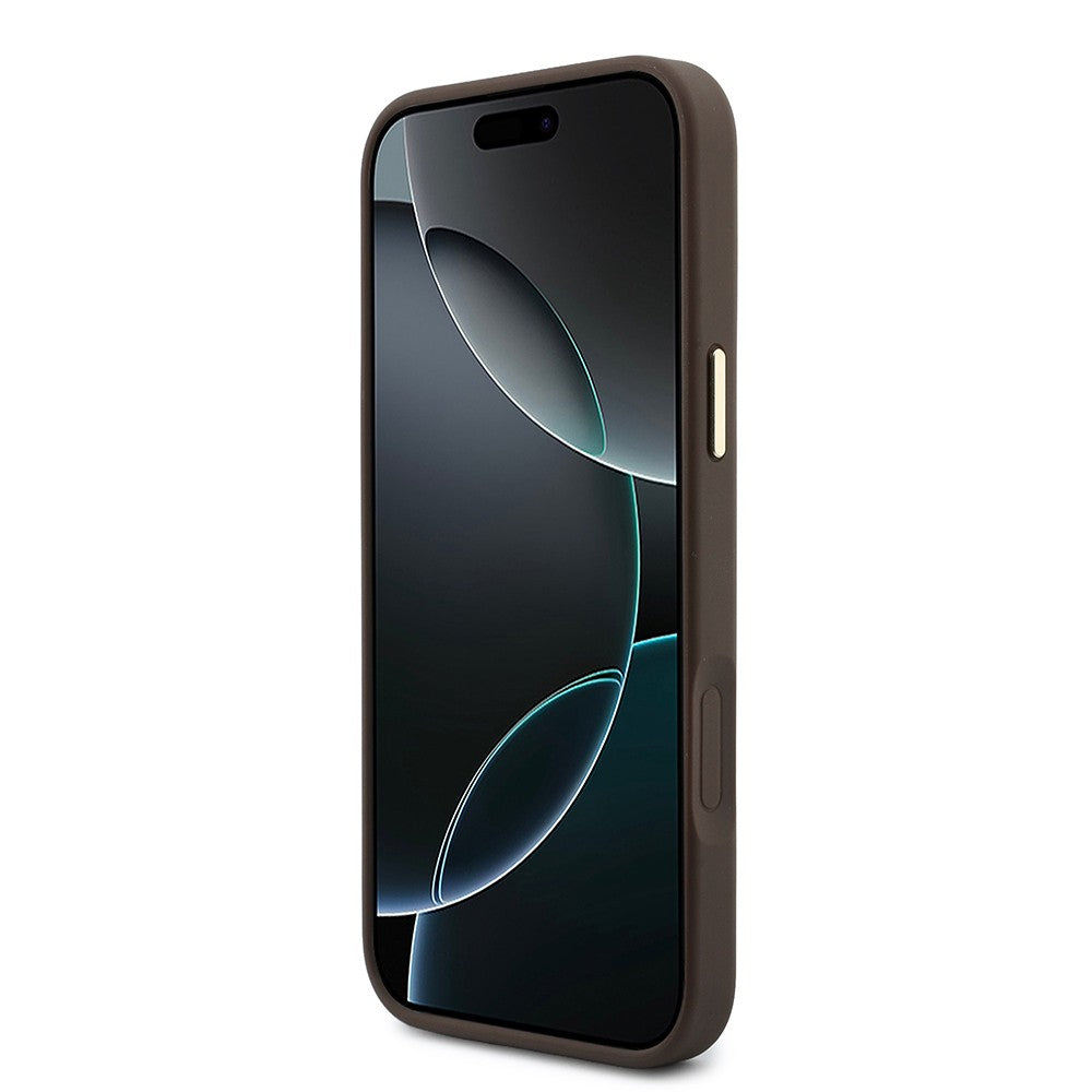 Apple iPhone 18 Pro Max Guess Orjinal Lisanslı 4G ve Yazı Logolu Kılıf + Kartlık + Askı İpi 3in1 Aksesuar Seti
