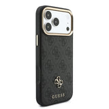 Apple iPhone 18 Pro Max Guess Orjinal Lisanslı 4G ve Yazı Logolu Kılıf + Kartlık + Askı İpi 3in1 Aksesuar Seti