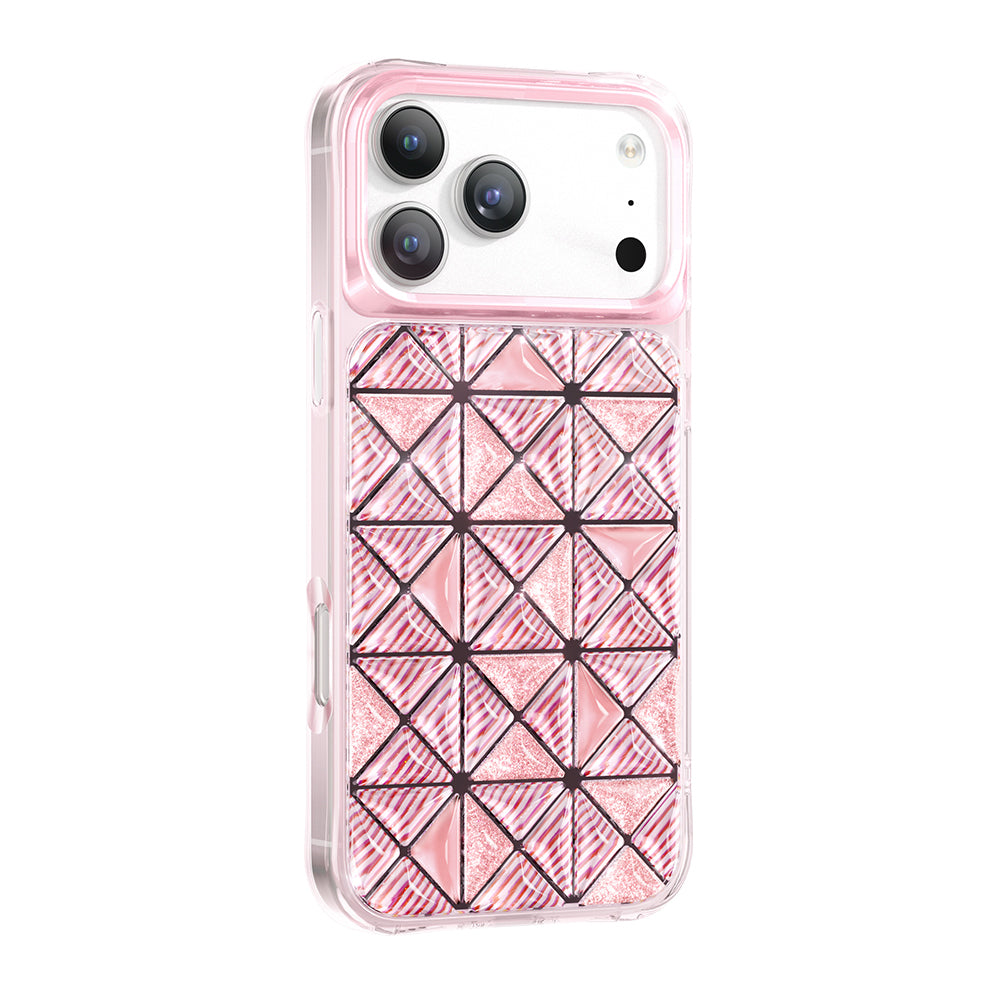 Apple iPhone 18 Pro Max Kılıf 3D Buz Blok Desenli Zore Paris Kairo TPU Kapak