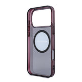 Apple iPhone 18 Pro Max Kılıf AMG Orjinal Lisanslı M-safe Şarj Özellikli Transparan IML Baskı Logolu Bicolor Block Kapak