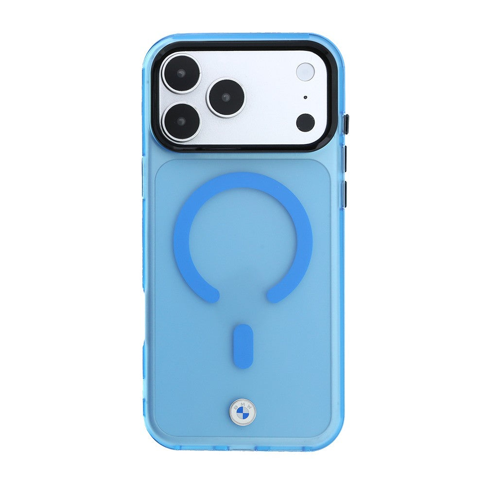 Apple iPhone 18 Pro Max Kılıf BMW Orjinal Lisanslı M-safe Şarj Özellikli Metal Logolu Buzlu IML Baskılı Kapak