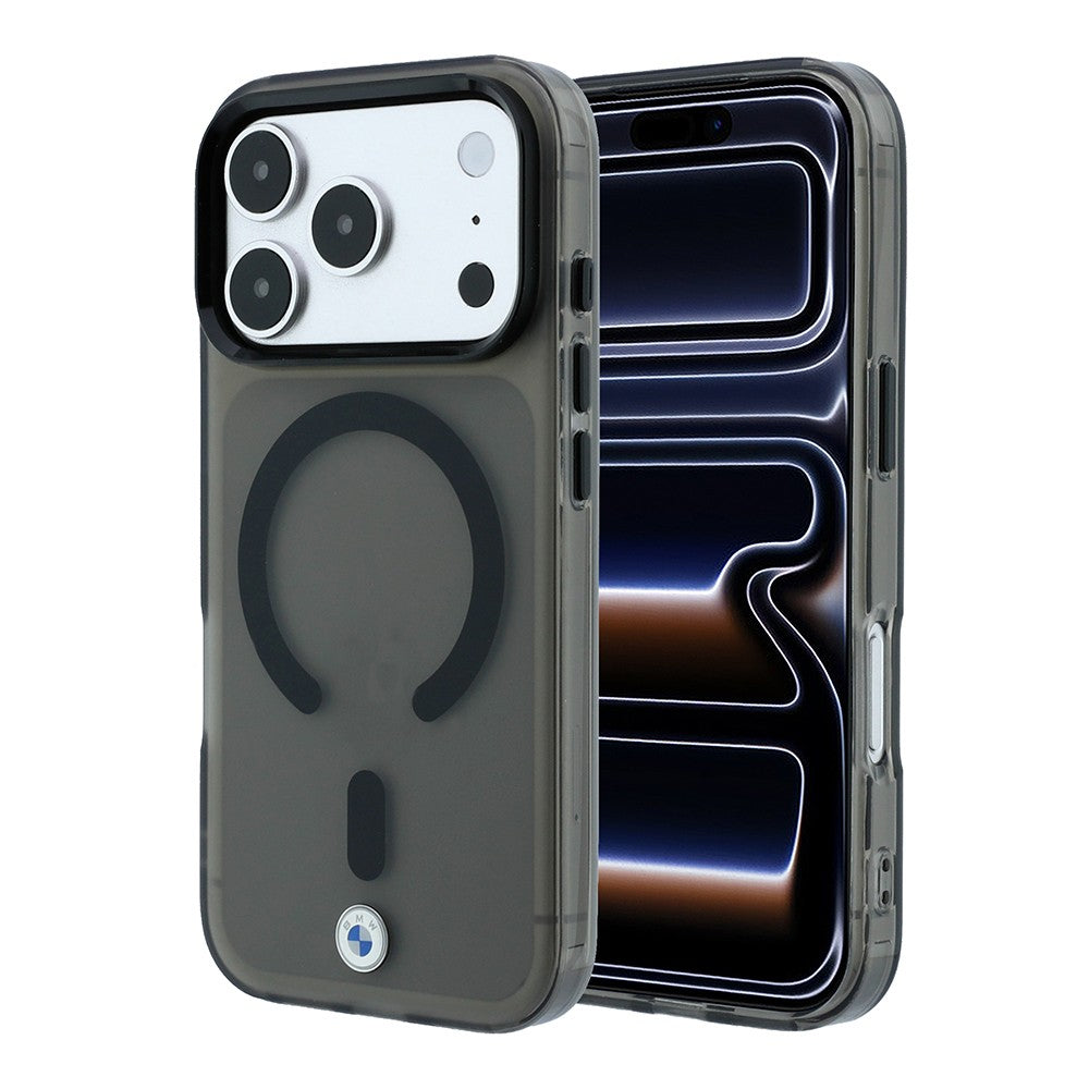 Apple iPhone 18 Pro Max Kılıf BMW Orjinal Lisanslı M-safe Şarj Özellikli Metal Logolu Buzlu IML Baskılı Kapak
