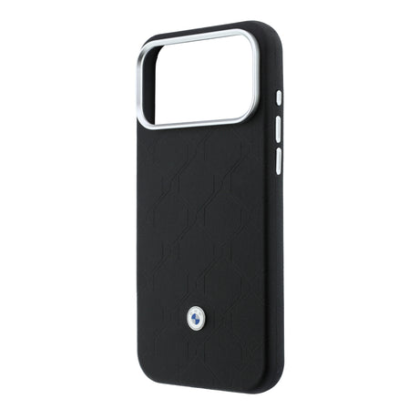 Apple iPhone 18 Pro Max Kılıf BMW Orjinal Lisanslı M-safe Şarj Özellikli Metal Logolu Kabartmalı Kapitone Deri Kartlıklı Kapak