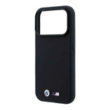 Apple iPhone 18 Pro Max Kılıf BMW Orjinal Lisanslı M-safe Şarj Özellikli Metal Logolu Karbon Fiber Kevlar Kapak