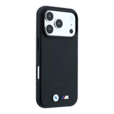 Apple iPhone 18 Pro Max Kılıf BMW Orjinal Lisanslı M-safe Şarj Özellikli PU Delikli Metal M Logolu Kapak