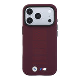 Apple iPhone 18 Pro Max Kılıf BMW Orjinal Lisanslı M-safe Şarj Özellikli PU Delikli Metal M Logolu Kapak