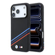 Apple iPhone 18 Pro Max Kılıf BMW Orjinal Lisanslı M-safe Şarj Özellikli Üç Şeritli Metal M Logolu Karbon Fiber Kevlar Kapak