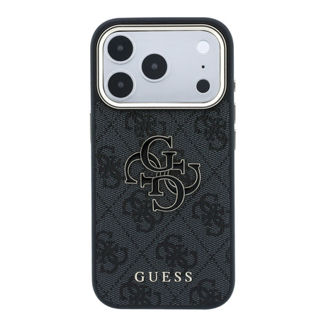 Apple iPhone 18 Pro Max Kılıf Guess Orjinal Lisanslı 4G Büyük Resin Logolu PU Kapak
