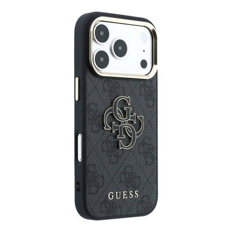 Apple iPhone 18 Pro Max Kılıf Guess Orjinal Lisanslı 4G Büyük Resin Logolu PU Kapak
