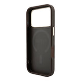 Apple iPhone 18 Pro Max Kılıf Guess Orjinal Lisanslı M-safe Şarj Özellikli Metal Kamera Çerçeveli C-Magnet 4G Desenli Yazı Logolu Kapak