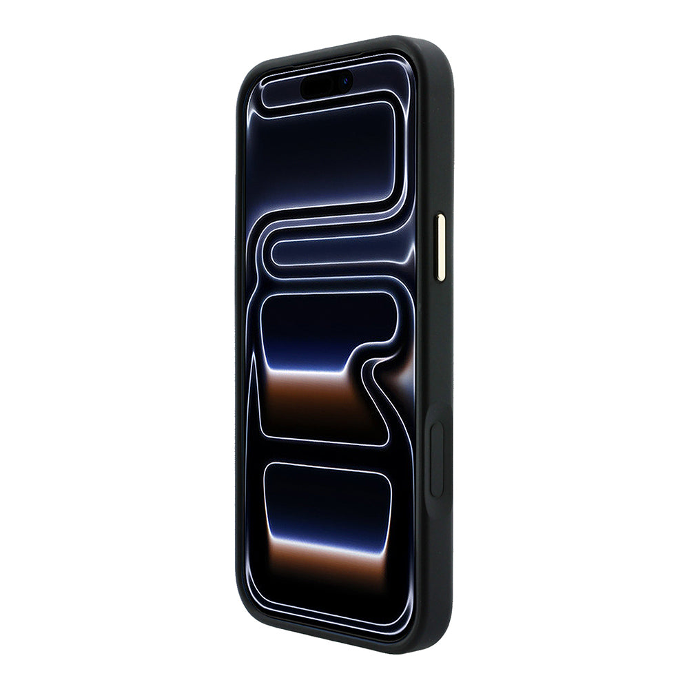Apple iPhone 18 Pro Max Kılıf Guess Orjinal Lisanslı M-safe Şarj Özellikli Metal Kamera Çerçeveli C-Magnet 4G Desenli Yazı Logolu Kapak