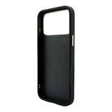 Apple iPhone 18 Pro Max Kılıf Guess Orjinal Lisanslı M-safe Şarj Özellikli Metal Kamera Çerçeveli C-Magnet 4G Desenli Yazı Logolu Kapak