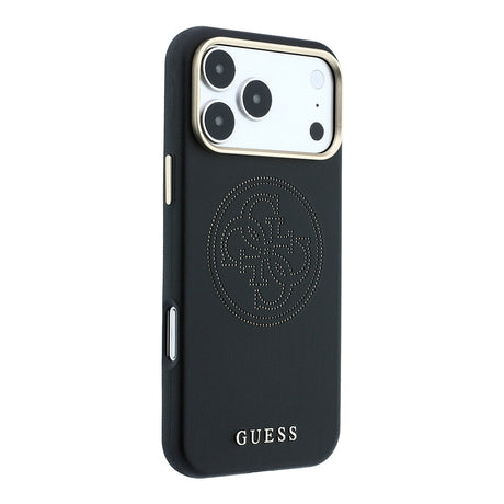 Apple iPhone 18 Pro Max Kılıf Guess Orjinal Lisanslı M-safe Şarj Özellikli PU Delikli 4G ve Yazı Logolu Kapak