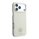 Apple iPhone 18 Pro Max Kılıf Guess Orjinal Lisanslı M-safe Şarj Özellikli PU Taşlı Metal 4G ve Yazı Logolu Kapak