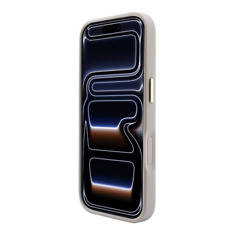 Apple iPhone 18 Pro Max Kılıf Guess Orjinal Lisanslı M-safe Şarj Özellikli Sıcak Baskılı Yazı Logolu C-Magnet PU Deri Peony Kapak