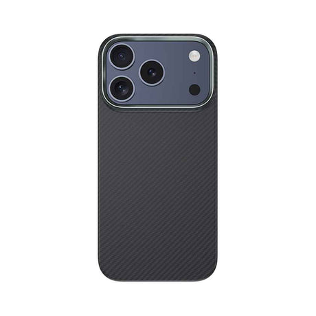 Apple iPhone 18 Pro Max Kılıf Karbon Fiber M-safe Şarj Özellikli Benks Armor Air Yükseltimiş Kamera Çerçevesi C1 600D Kevlar Kapak