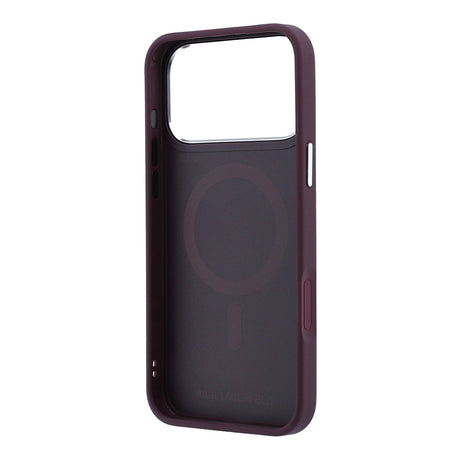 Apple iPhone 18 Pro Max Kılıf Karl Lagerfeld Orjinal Lisanslı M-Safe Şarj Özellikli K&C Metal Logolu PU 360 Derece Dönebilen Standlı Kapak