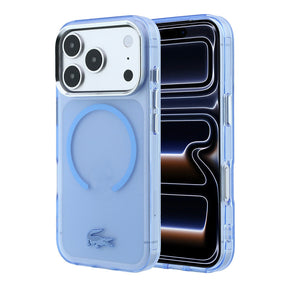 Apple iPhone 18 Pro Max Kılıf Lacoste Orjinal Lisanslı M-safe C-Magnet İkonik Timsah Logolu IML Frosted Kapak
