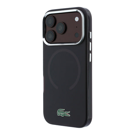 Apple iPhone 18 Pro Max Kılıf Lacoste Orjinal Lisanslı M-safe Şarj Özellikli Lake Timsah Logolu IML Frosted Kapak