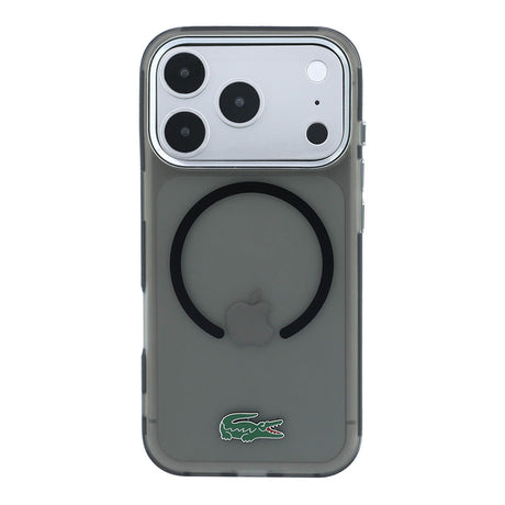 Apple iPhone 18 Pro Max Kılıf Lacoste Orjinal Lisanslı M-safe Şarj Özellikli Lake Timsah Logolu IML Frosted Kapak