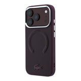 Apple iPhone 18 Pro Max Kılıf Lacoste Orjinal Lisanslı M-safe Şarj Özellikli Lenglen Icon Metal Logolu Kapak