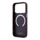 Apple iPhone 18 Pro Max Kılıf Lacoste Orjinal Lisanslı M-safe Şarj Özellikli Lenglen Icon Metal Logolu Kapak