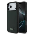 Apple iPhone 18 Pro Max Kılıf Lacoste Orjinal Lisanslı M-safe Şarj Özellikli PU Pike Desenli Metal Logolu Kapak