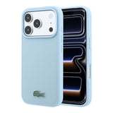 Apple iPhone 18 Pro Max Kılıf Lacoste Orjinal Lisanslı M-safe Şarj Özellikli PU Pike Desenli Metal Logolu Kapak