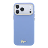 Apple iPhone 18 Pro Max Kılıf Lacoste Orjinal Lisanslı M-Safe Şarj Özellikli PVC Yarı Pike Desenli Arka Yüzey İkonik Timsah Dokuma Logolu Kapak