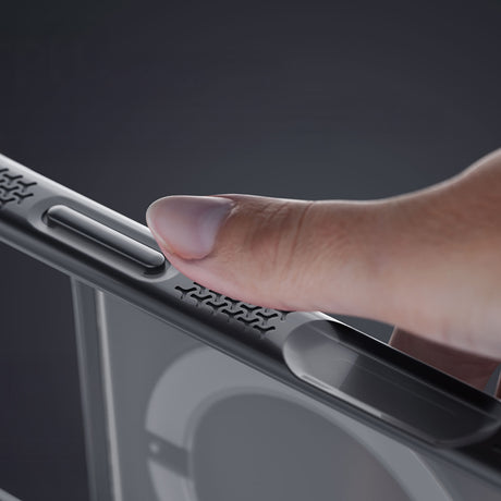 Apple iPhone 18 Pro Max Kılıf Lenyes Air Bumper Serisi M-safe Şarj Özellikli Airbag Tasarımlı Standlı Kapak
