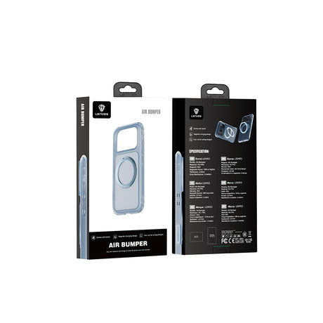 Apple iPhone 18 Pro Max Kılıf Lenyes Air Bumper Serisi M-safe Şarj Özellikli Airbag Tasarımlı Standlı Kapak