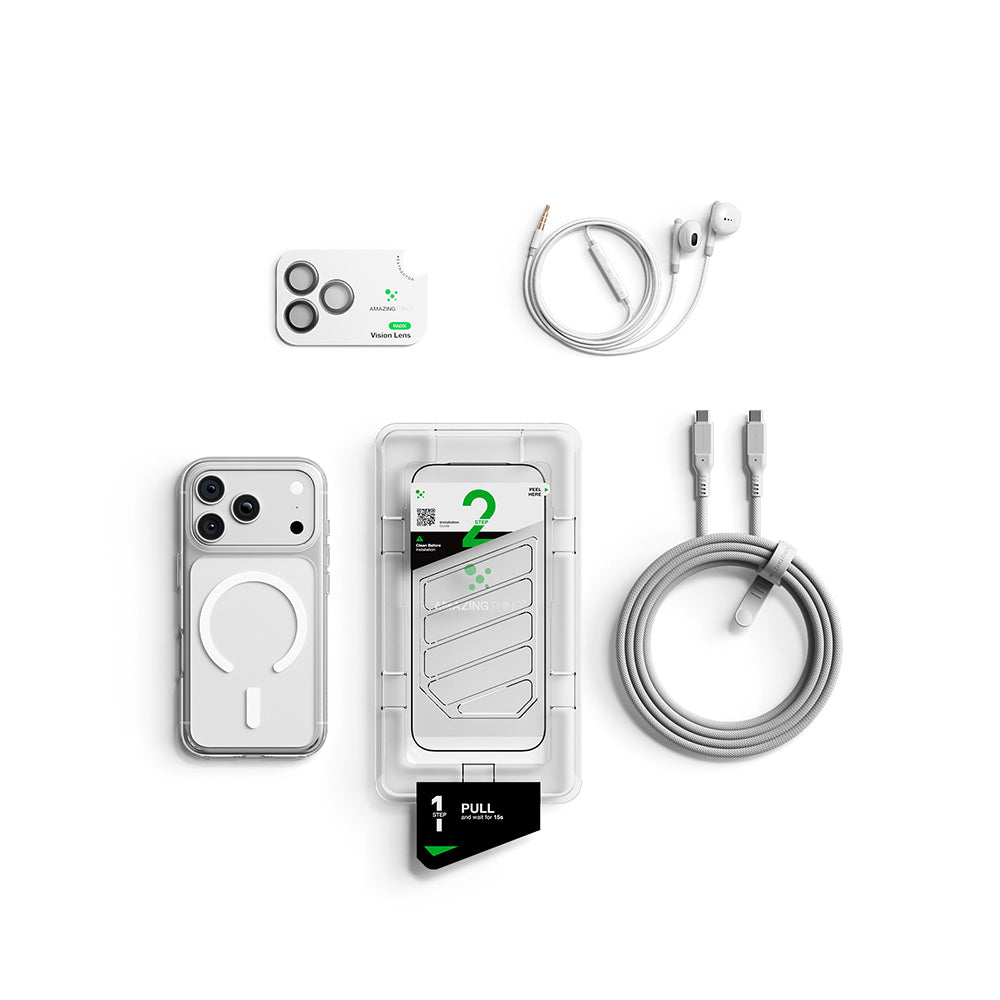 Apple iPhone 18 Pro Max Kılıf M-safe Özellikli Amazingthing Minimal Serisi 5in1 Aksesuar Seti