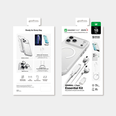 Apple iPhone 18 Pro Max Kılıf M-safe Özellikli Amazingthing Minimal Serisi 5in1 Aksesuar Seti