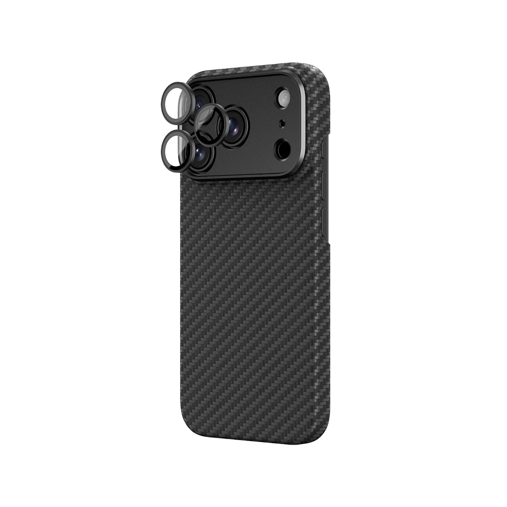 Apple iPhone 18 Pro Max Kılıf M-Safe Şarj Özellikli 1500D Aramid Fiber AmazingThing Titan Max SLens Serisi Kapak