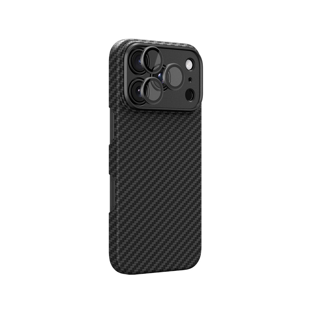 Apple iPhone 18 Pro Max Kılıf M-Safe Şarj Özellikli 1500D Aramid Fiber AmazingThing Titan Max SLens Serisi Kapak