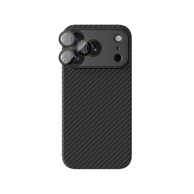 Apple iPhone 18 Pro Max Kılıf M-Safe Şarj Özellikli 1500D Aramid Fiber AmazingThing Titan Max SLens Serisi Kapak