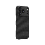 Apple iPhone 18 Pro Max Kılıf M-safe Şarj Özellikli 1500D Aramid Fiber Lens Korumalı Amazingthing Titan Max Serisi Karbon Kapak