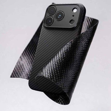 Apple iPhone 18 Pro Max Kılıf M-safe Şarj Özellikli 1500D Aramid Fiber Lens Korumalı Amazingthing Titan Max Serisi Karbon Kapak