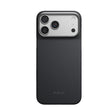 Apple iPhone 18 Pro Max Kılıf M-safe Şarj Özellikli 1500D Aramid Karbon Fiber Pitaka Ultra-Slim Classic Serisi Black-Grey Twill Kapak