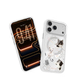 Apple iPhone 18 Pro Max Kılıf M-safe Şarj Özellikli 3D Baskılı Tasarım Mutural The Cat Serisi Kapak
