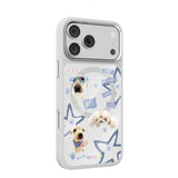 Apple iPhone 18 Pro Max Kılıf M-safe Şarj Özellikli 3D Baskılı Tasarım Mutural The Dog Serisi Kapak