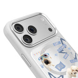 Apple iPhone 18 Pro Max Kılıf M-safe Şarj Özellikli 3D Baskılı Tasarım Mutural The Dog Serisi Kapak