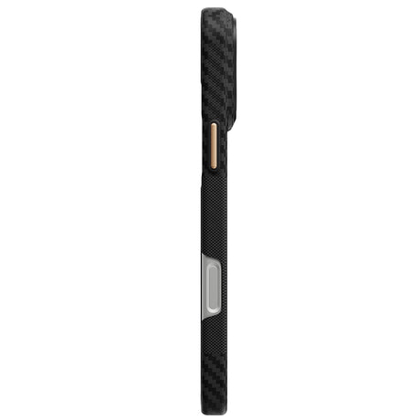 Apple iPhone 18 Pro Max Kılıf M-safe Şarj Özellikli 600D Metal Kamera Çerçeveli Raptic Aramid Fiber Karbon Geotik Serisi Kapak