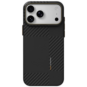 Apple iPhone 18 Pro Max Kılıf M-safe Şarj Özellikli 600D Metal Kamera Çerçeveli Raptic Aramid Fiber Karbon Geotik Serisi Kapak