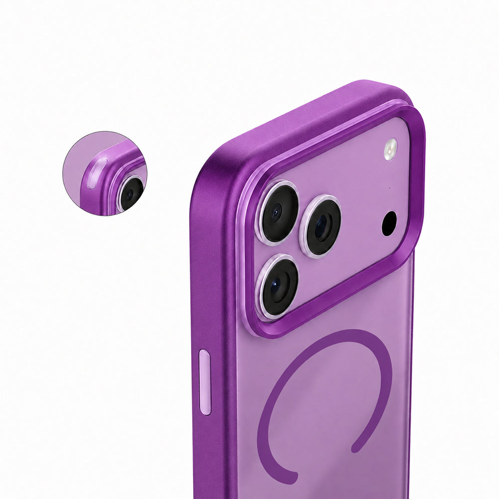 Apple iPhone 18 Pro Max Kılıf M-safe Şarj Özellikli Airbag Tasarımlı Mutural Mist Serisi Kapak